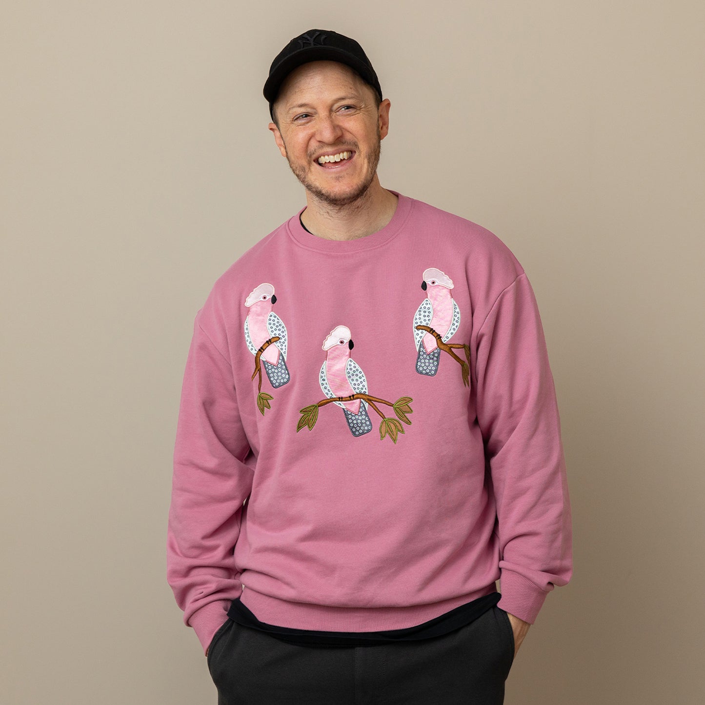 Embroidered Galah Jumper