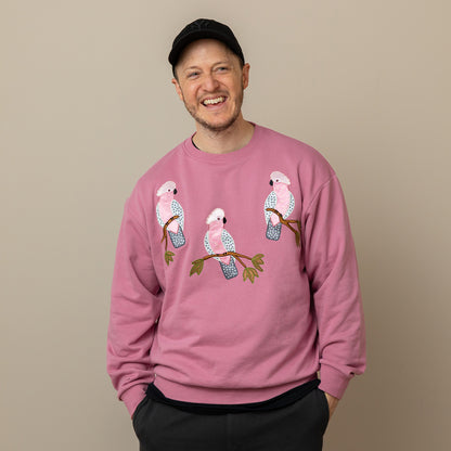 Embroidered Galah Jumper