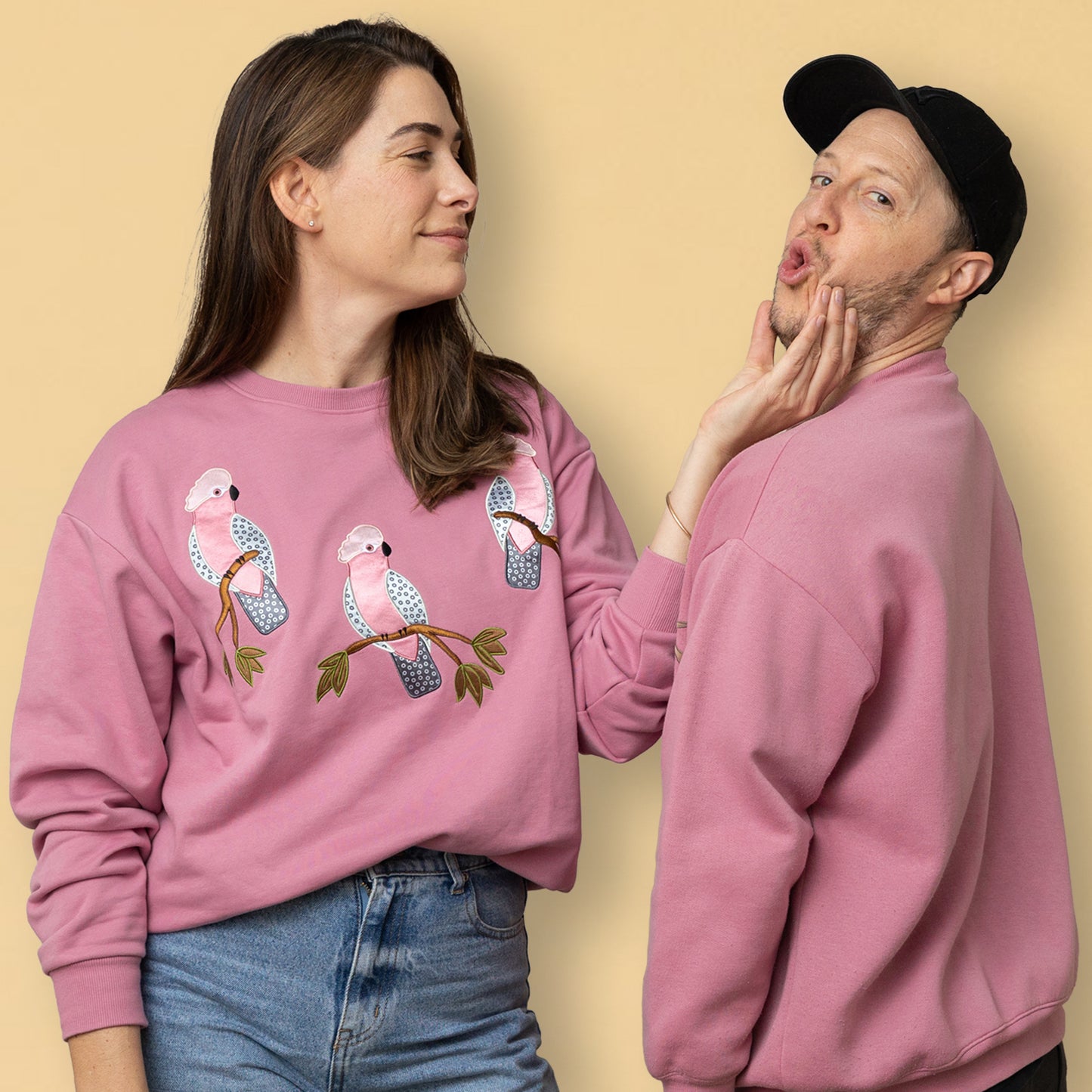 Embroidered Galah Jumper