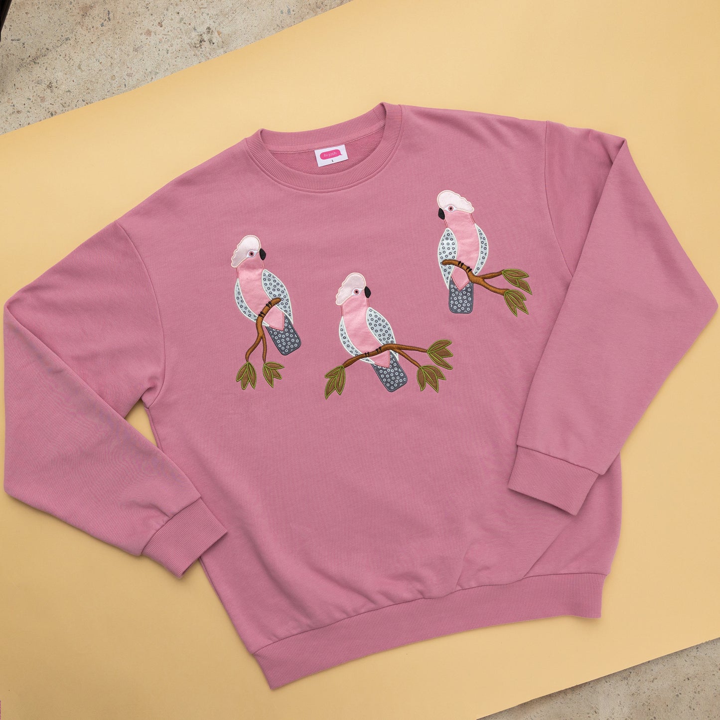 Embroidered Galah Jumper