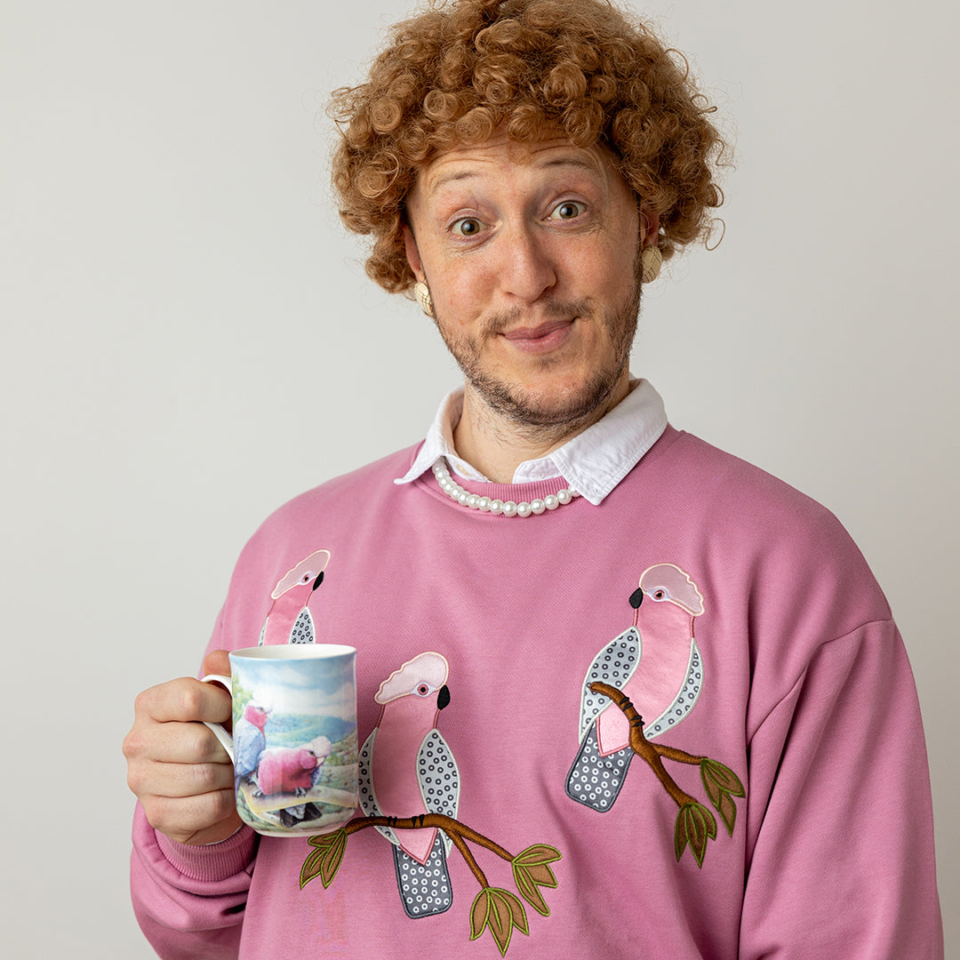 Embroidered Galah Jumper