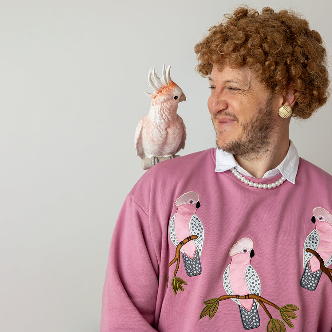 Embroidered Galah Jumper