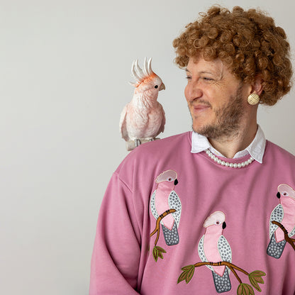Embroidered Galah Jumper